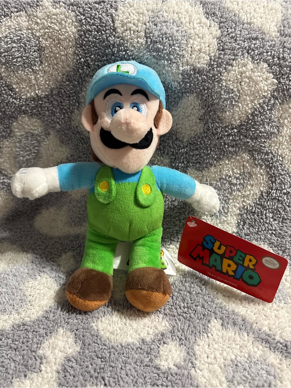 Ice Luigi Nintendo Super Mario Bros 9ā Plush